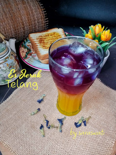 Foto resep Es Jeruk Telang