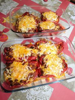 Una foto de Pimientos rellenos de carne picada