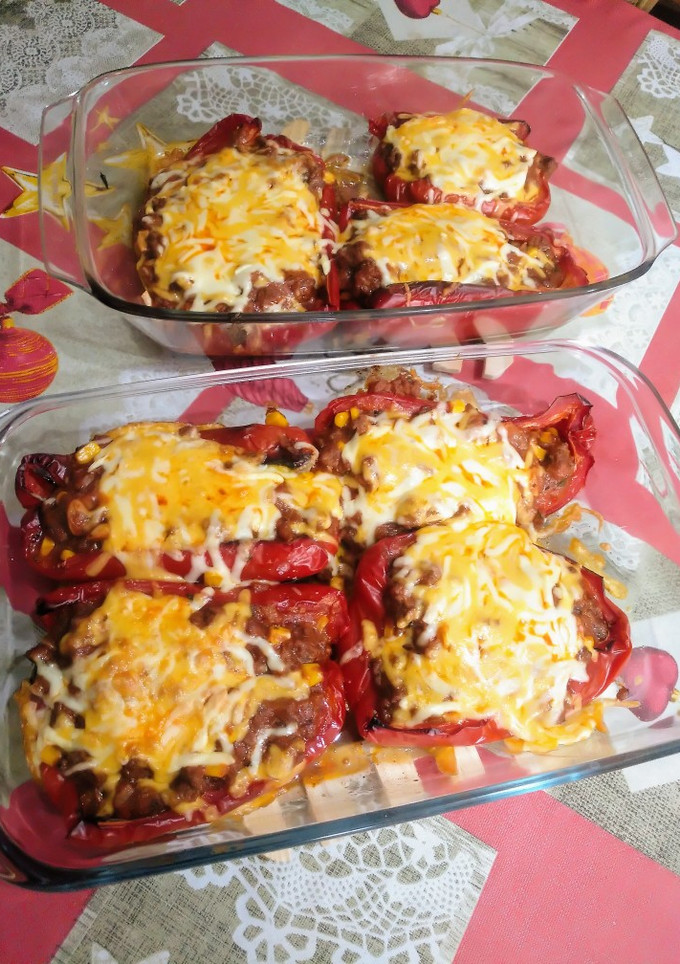 Una foto de Pimientos rellenos de carne picada