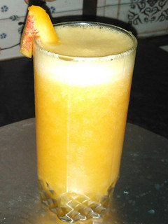 A picture of Peach juice.