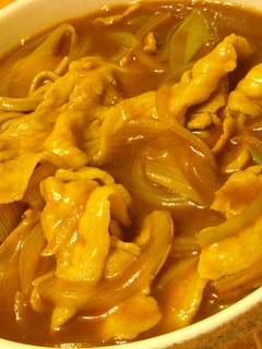A picture of Curry Soba in the Style of a Soba Restaurant.