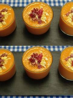 Una foto de Salmorejo de zanahoria a mi manera