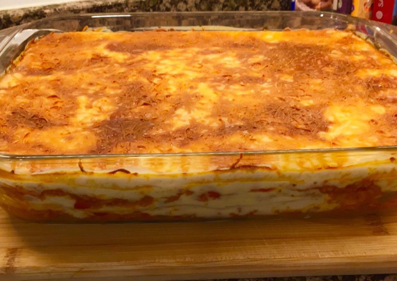 Lasaña de carne picada