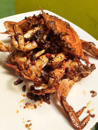 Langkah Gampang Membikin Resep Kepiting Lada Hitam (Porsi Kecil) yang Sempurna Anti Ribet, Lezat