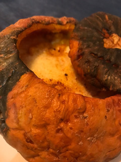 Una foto de Calabaza rellena!