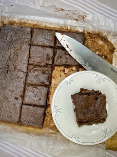 Una foto de Brownies de frijoles sin harinas