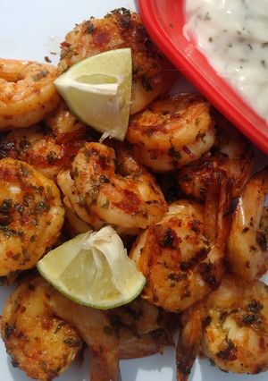 Foto resep Salt n pink pepper prawns