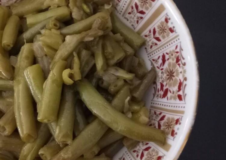 Recipe of Super Quick Homemade Green Bean Stir Fry (Lebanese Style) *Vegan