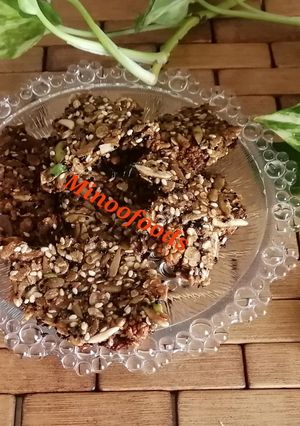 عکسی از دستور گرانول بار (تخمه آفتابگردان)