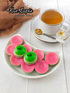 Foto resep Kue Lapis Pandan Mini