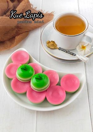 Foto resep Kue Lapis Pandan Mini