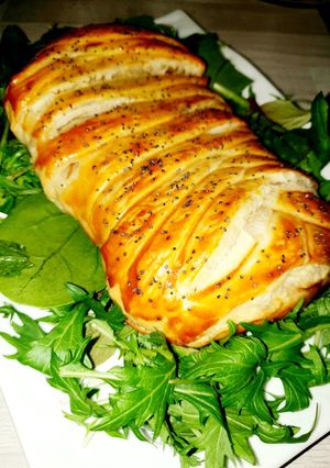 Une photo de 🍽 Tresse feuilletée au thon 🍽