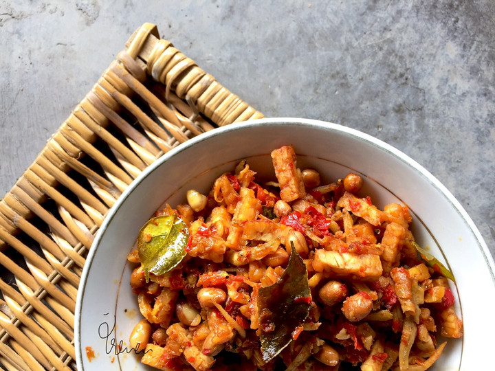 Resep Pedas Nyemek Tempe Daun Jeruk💥 Anti Gagal