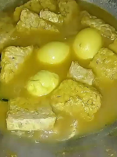 Foto resep Tempe Telur Bumbu Kuning
