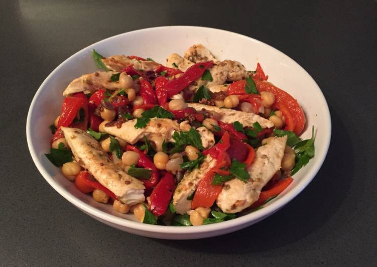 Recipe of Any-night-of-the-week Coriander and lime chicken with chickpea salad