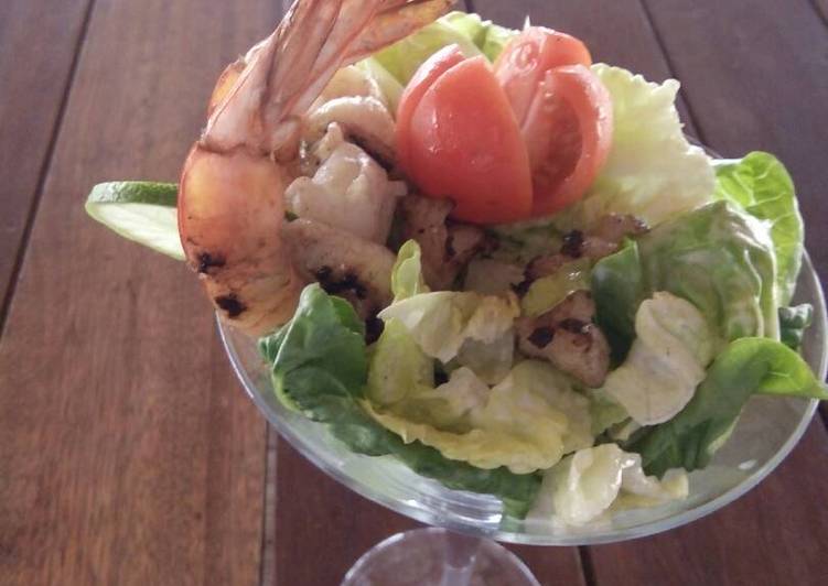 Prawn coctails salad ala chef jones