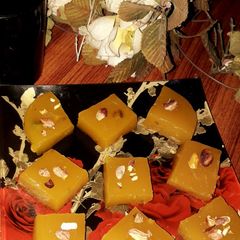 Custard powder halwa A picture of Custard powder halwa.