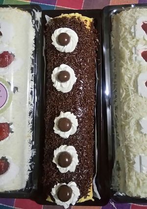 Foto resep Roll cake keju dan coklat