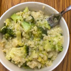 A picture of Broccoli Cheddar Risotto.