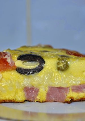 O poză a rețetei Omletă cu smântână și cașcaval:).