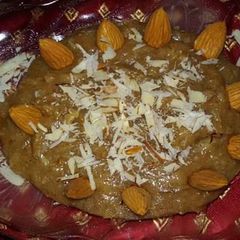 A picture of Badam Halwa.