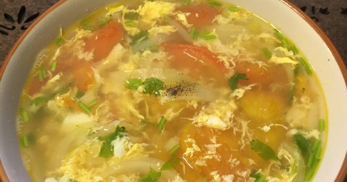 4 cách nấu canh trứng cà chua ngon đơn giản ai cũng thích