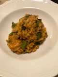 Risotto cavolo nero gamberi e Nduja