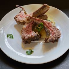 A picture of Garlic Crusted Fried Lamb.