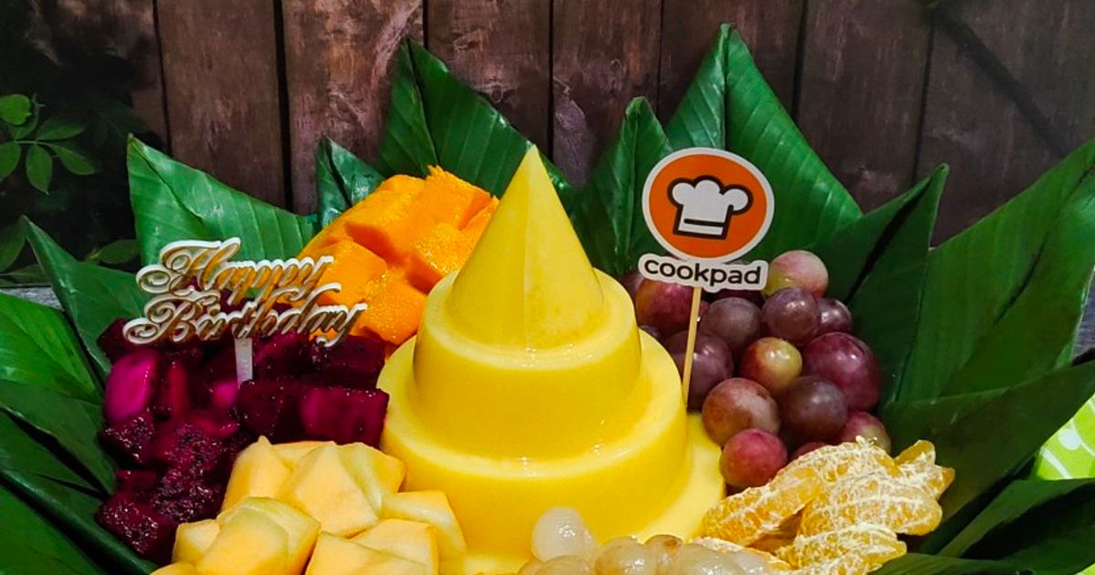 Puding Tumpeng Buah Segar