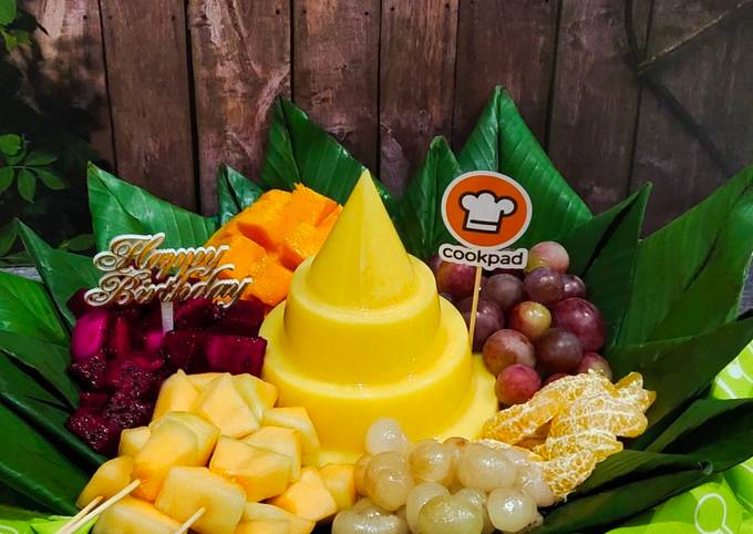 Resep Puding Tumpeng Buah Segar Oleh Priska Koes Cookpad