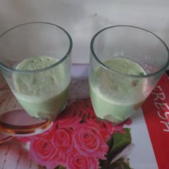 A picture of Paan mojito shots.