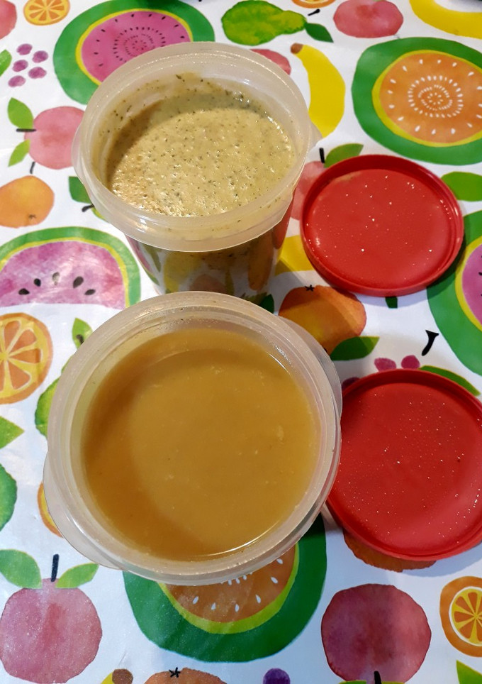 Una foto de Puré de garbanzos y sopa 2 recetas en la misma cocción