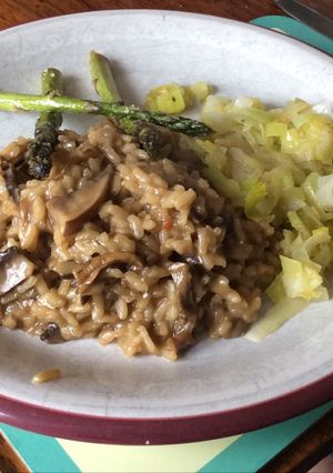A picture of Porcini Mushroom Risotto.