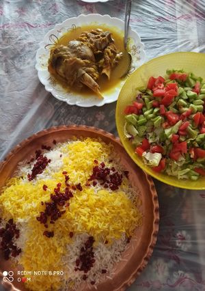عکسی از دستور پلو ماهیچه