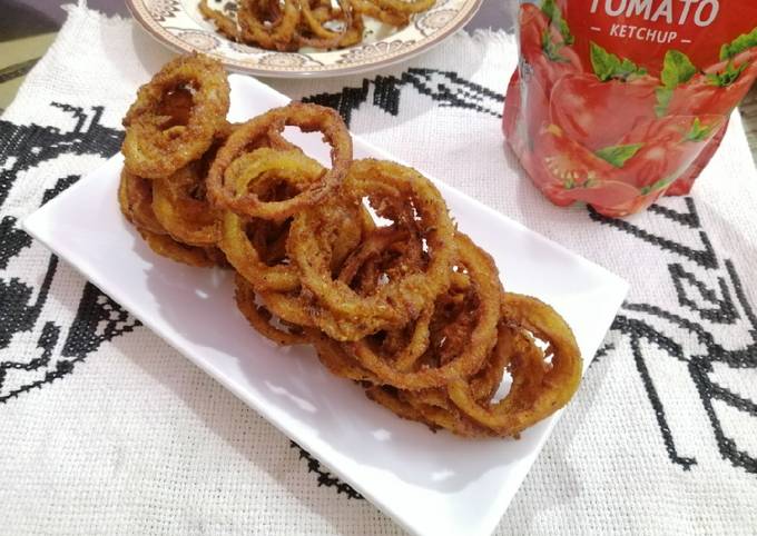 Recipe of Homemade Crispy Onion Rings with Za&#39;atar (Thyme)