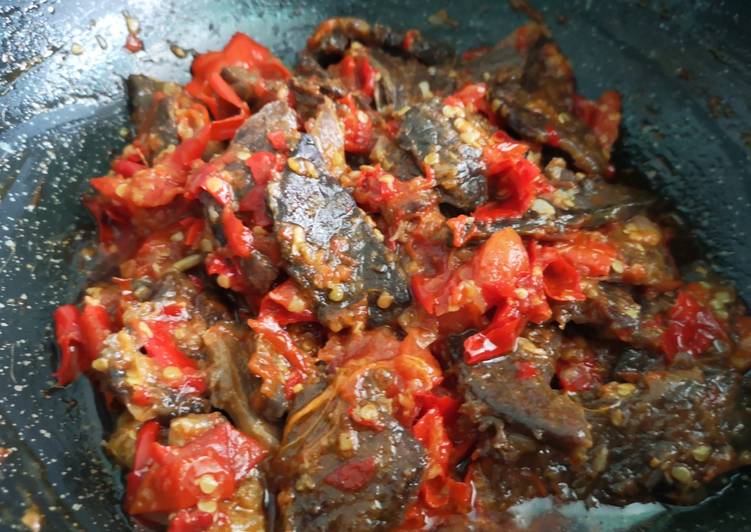 Dendeng balado basah