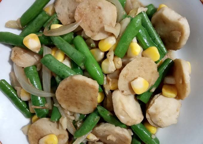 Resep: 500) Tumis Baby Buncis Bakso Simpel Sederhana Dan Enak