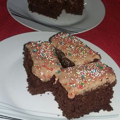 A picture of Always perfect chocolate cake.
