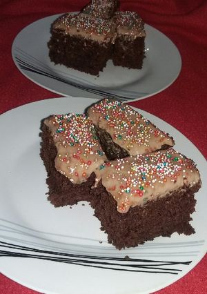 A picture of Always perfect chocolate cake.
