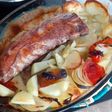 Costillas al horno con patatas