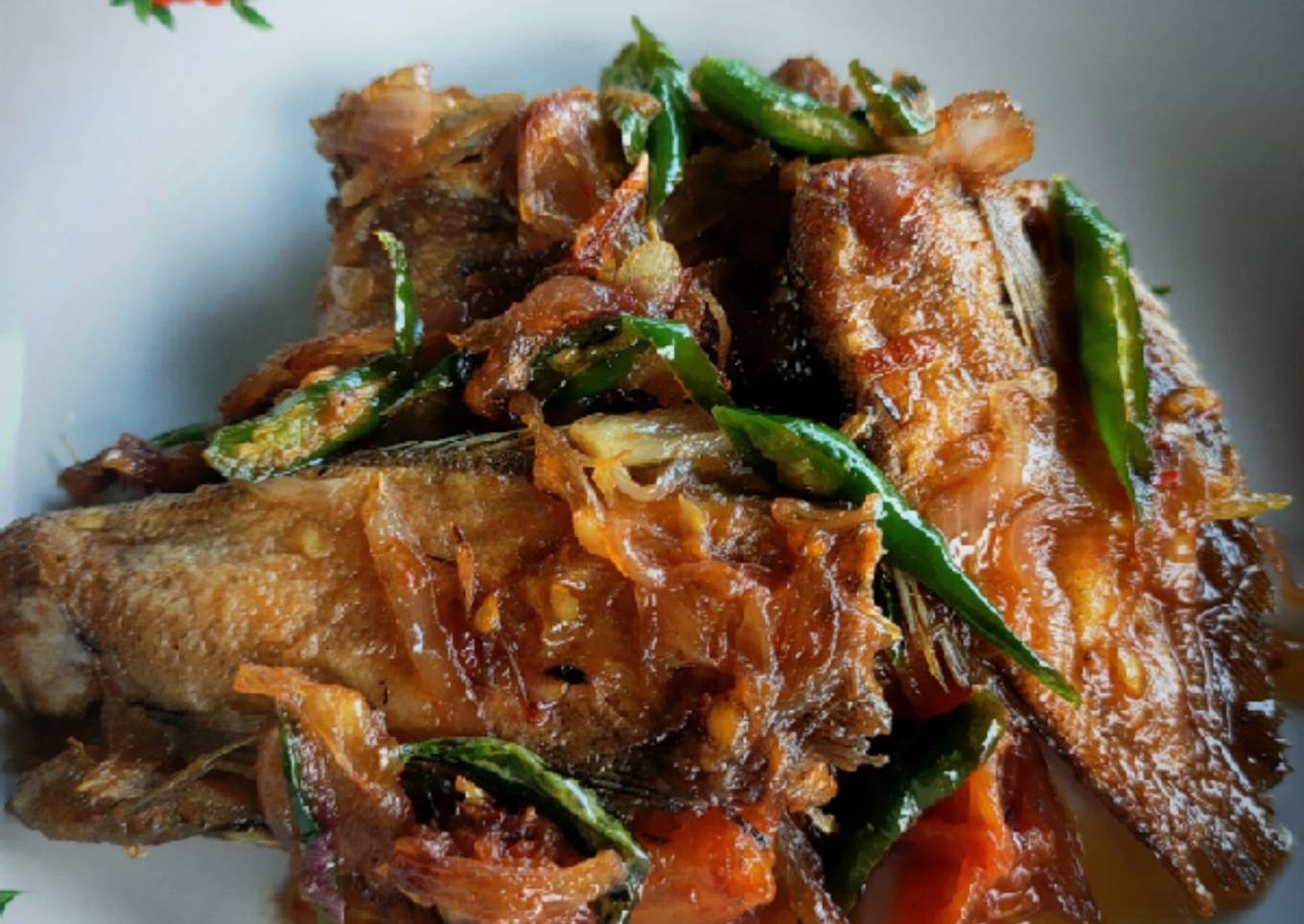 Tumis ikan Asin