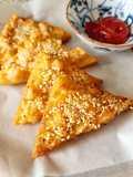 Roti udang goreng