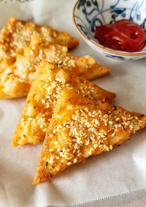 Foto resep Roti udang goreng