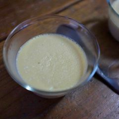 A picture of Simple, steamed custard pudding.