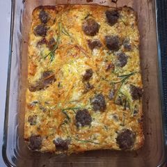 A picture of Eggy Sausage Pie.