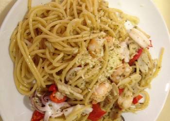 Update, Prepare Recipe Seafood Aglio Olio Delicious Simple Update, Prepare Recipe Seafood Aglio Olio Delicious Simple