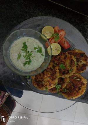A picture of Lauki k kabab (bottlegourd).