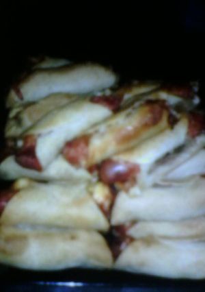 Una foto de Falso panchuque o salchicha envuelta