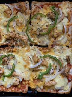 A picture of Pizza bread.