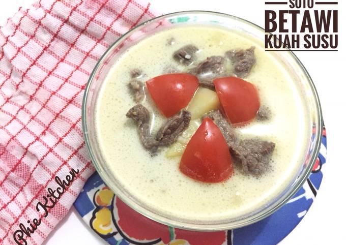 Bagaimana Menyiapkan Soto Betawi Kuah Susu, Enak Banget